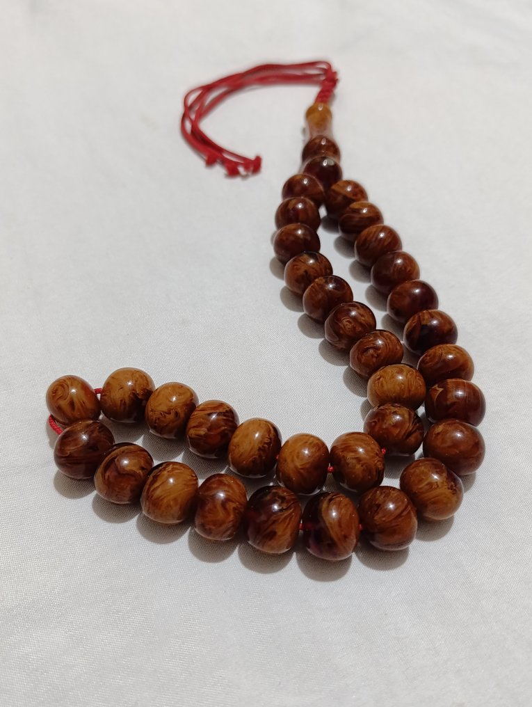  Ροζάριο - Κεχριμπάρι - 1970-1980 - Σπάνια Κομποσκοίνια Προσευχής  #2.1