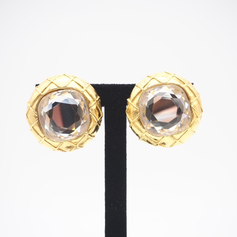 Chanel - Aranyozott - Drop fülbevaló #1.0