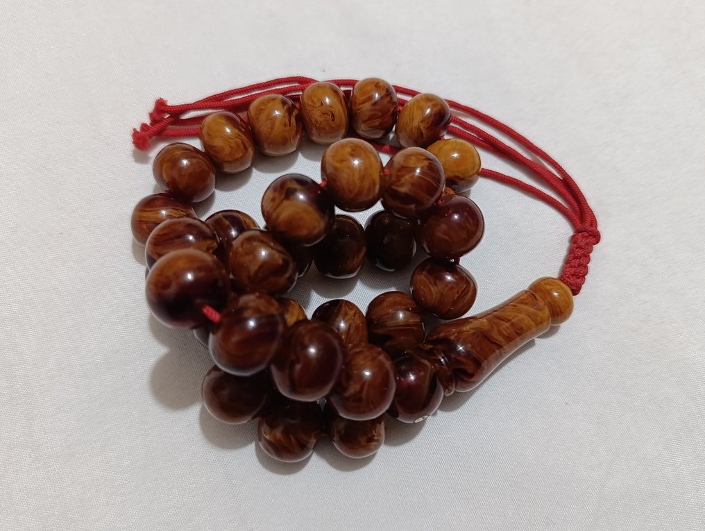  Ροζάριο - Κεχριμπάρι - 1970-1980 - Σπάνια Κομποσκοίνια Προσευχής  #4.3