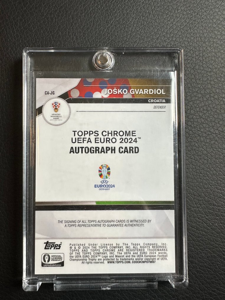2024 Topps Chrome Joško Gvardiol CA-JG 簽名卡, 序號卡, 限量版 - 1 Card - Good (GD) #1.0