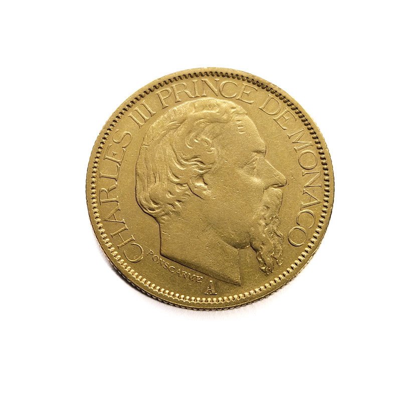 Monaco. 100 Francs 1884-A Charles III #1.0