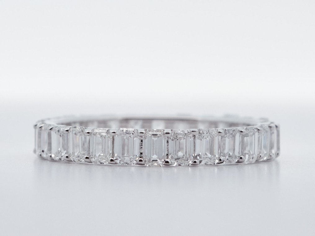 χωρίς τιμή ασφαλείας - Δαχτυλίδι - 14 καράτια Λευκός χρυσός -  2.63ct. tw. Διαμάντι (Εργαστηριακής καλλιέργειας) #1.0