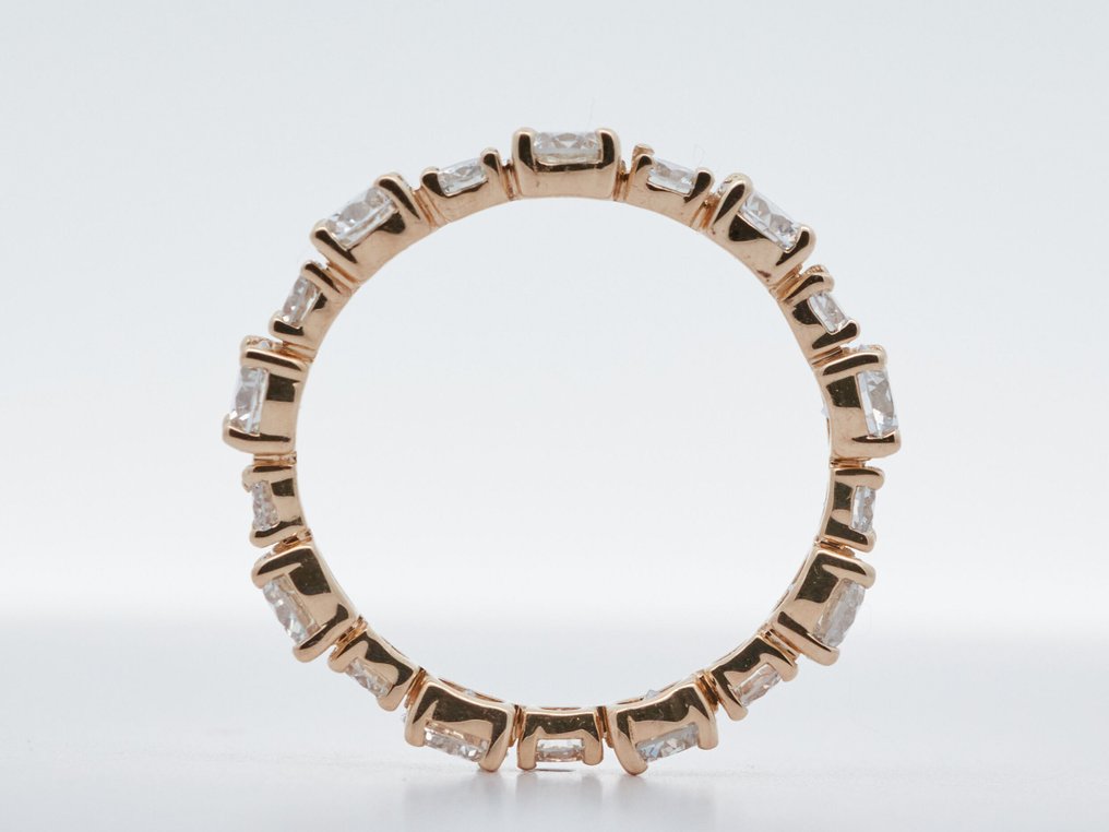 Ei pohjahintaa - Sormus - 14 kt. Keltakulta -  2.55ct. tw. Timantti (Laboratoriossa kasvatettu) - Timantti #2.1