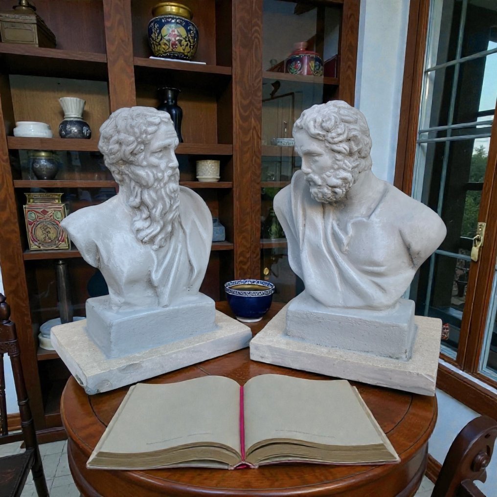 Γλυπτό, San Pietro e Paolo - 29 cm - Πέτρα #1.0