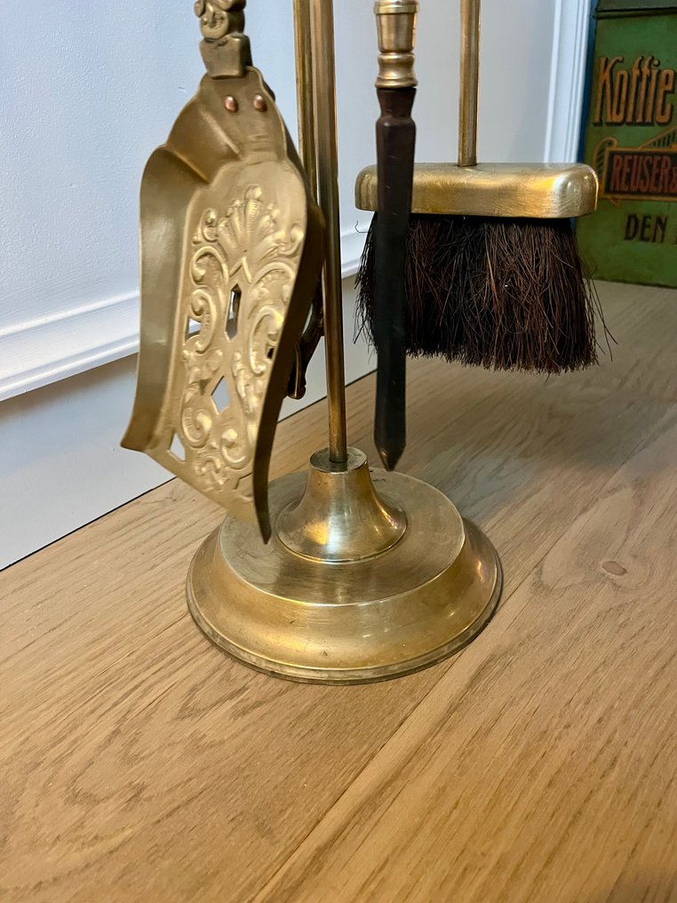 Fireplace accessory - Brass - Large fireplace set #4.3