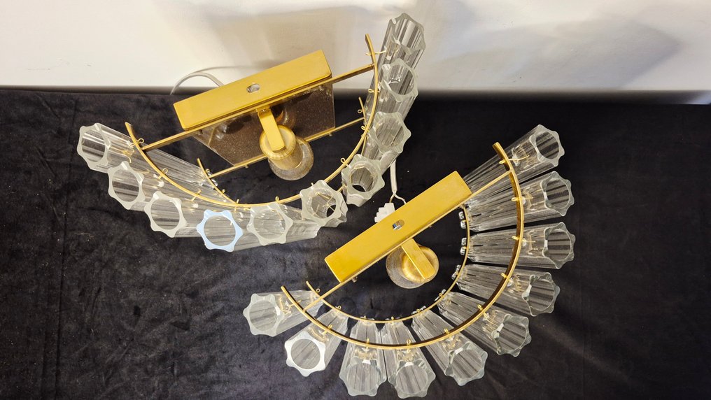 Aplique (2) - Cristal de Murano - Lámparas de pared estilo Trilobi #3.2