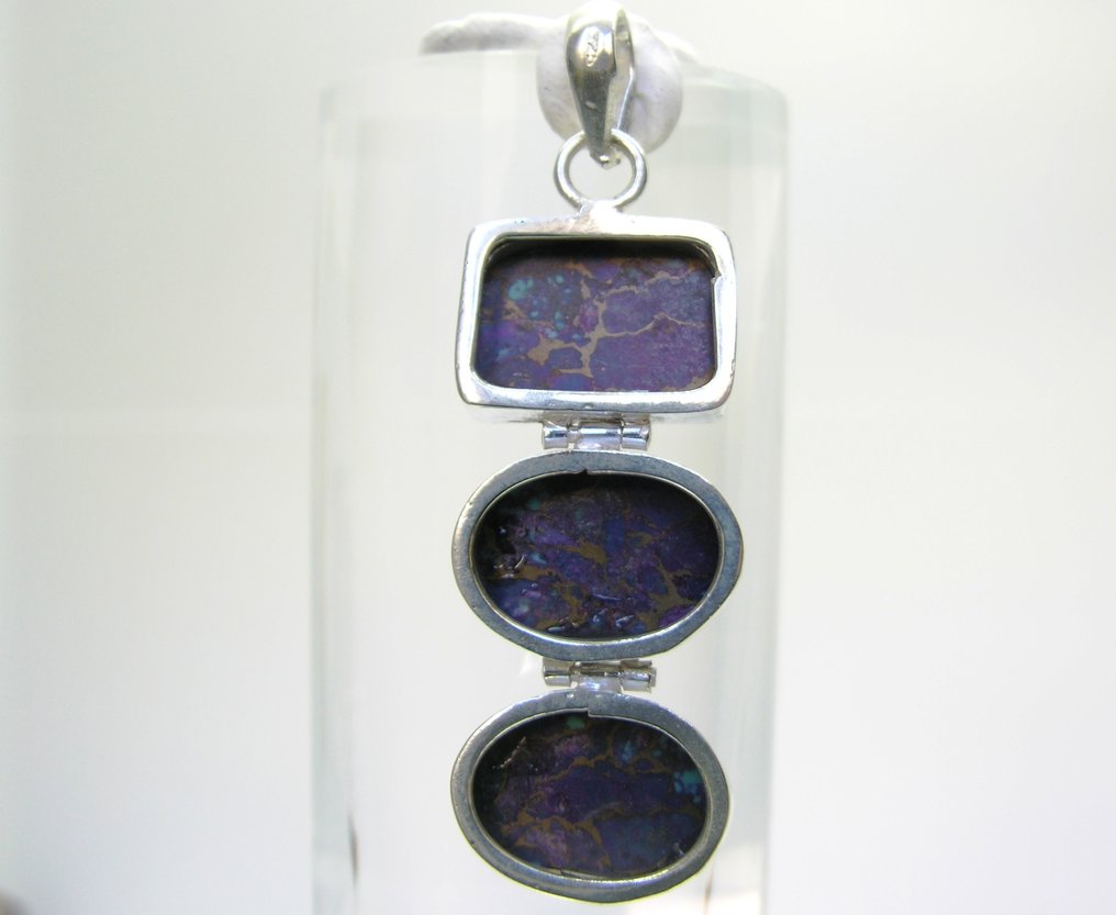 Τυρκουάζ Κρεμαστό κόσμημα - Ύψος: 60 mm - Πλάτος: 18 mm- 11.2 g - (1) #4.3