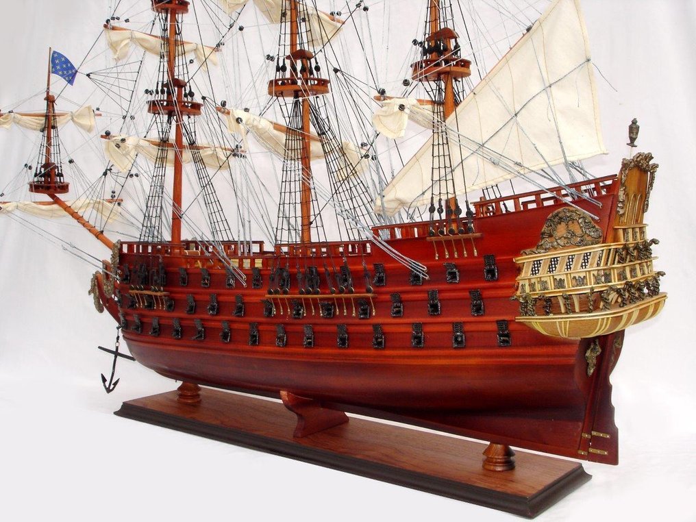 Modelboot - Le Furieux - Model van een 17e-eeuws linieschip #4.3