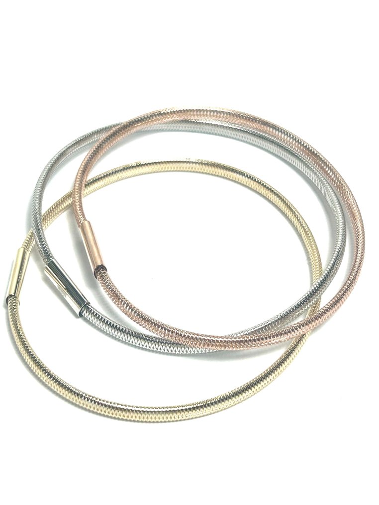 Βραχιόλι - 18 καράτια Κίτρινο χρυσό, Λευκός χρυσός, Ροζ χρυσό #3.2