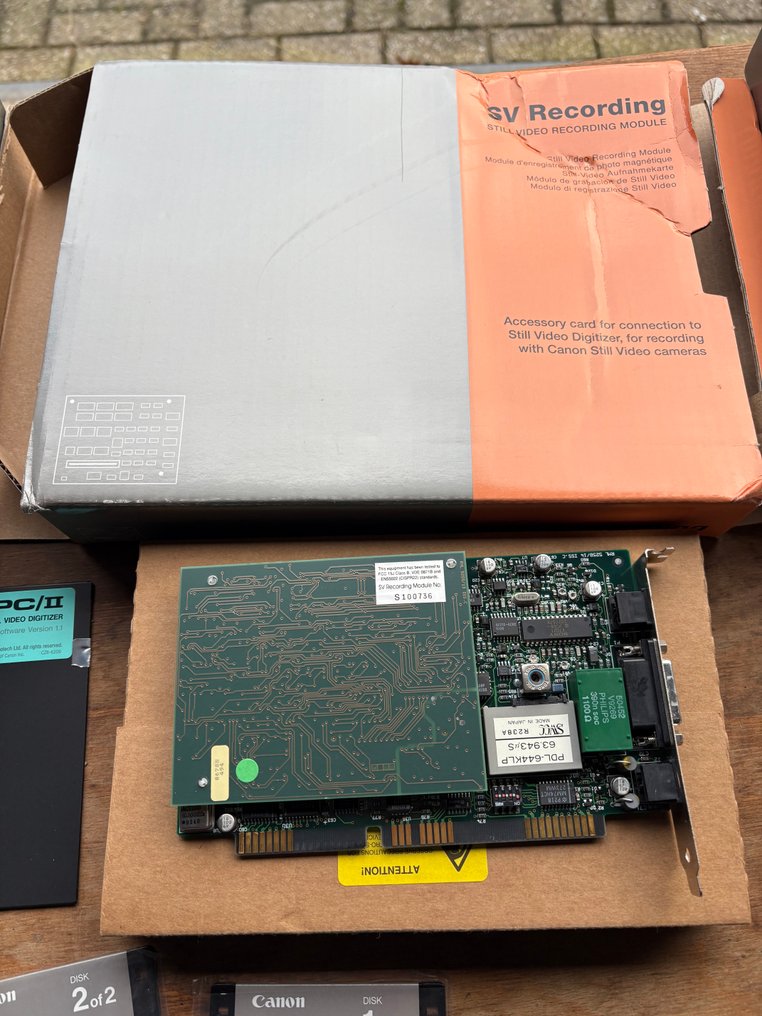 Canon Canon ion-PC II Still Video Digitizer – zeldzame ISA-kaart – met originele doos Analogt kamera #3.2
