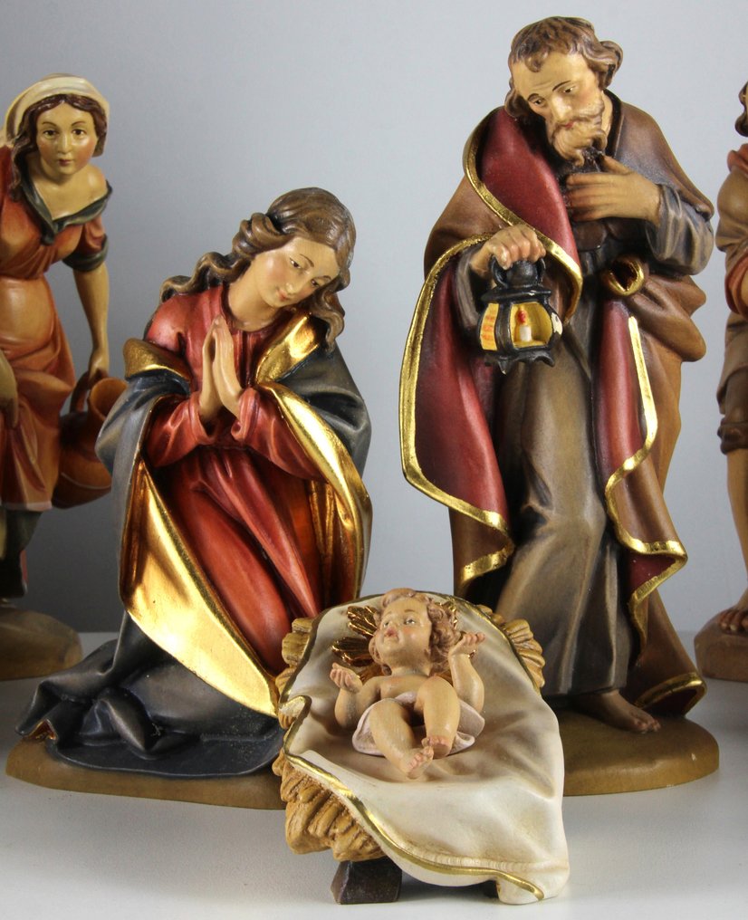 LEPI - Val Gardena - Rupert - Carving, Kerstgroep - 25 cm - Maple #2.1