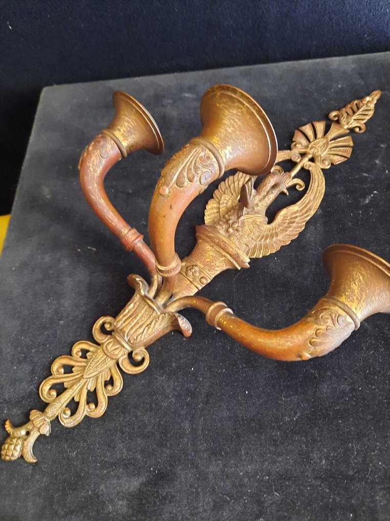 Aplică de perete (2) - Bronz aurit #4.3