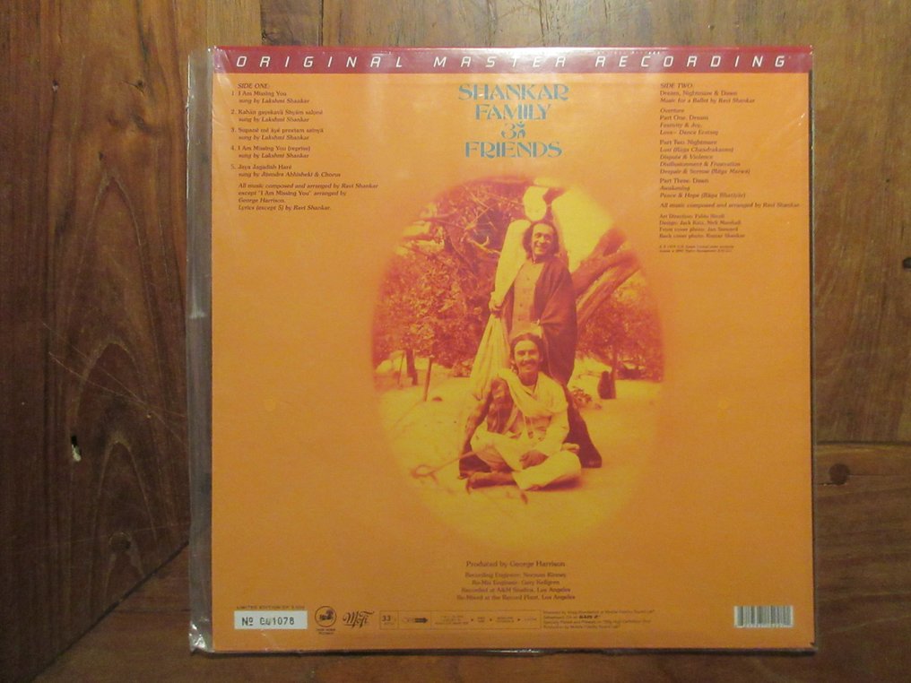 Ravi Shankar - Shankar Family & Friends - Limited edition #001078 - LP - 180 gram, 重新录制 - 2024 #1.0
