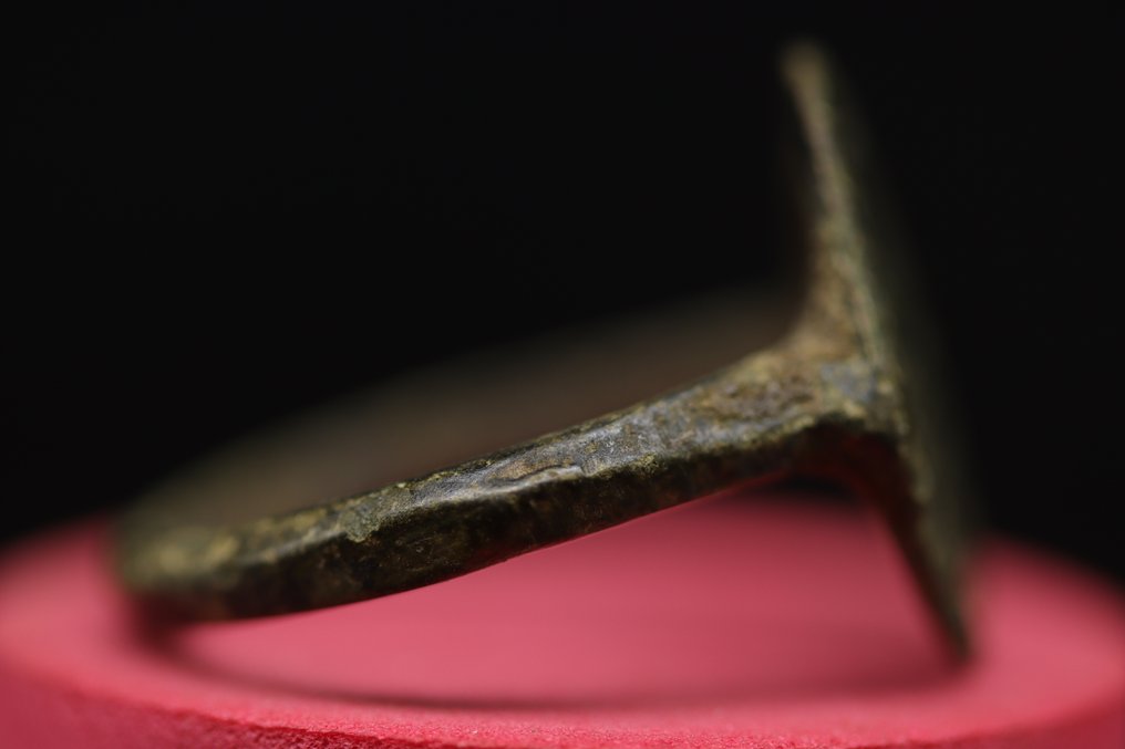 中世纪（哥特式） 青铜花饰 戒指 - 2.5 cm  (沒有保留價) #4.3