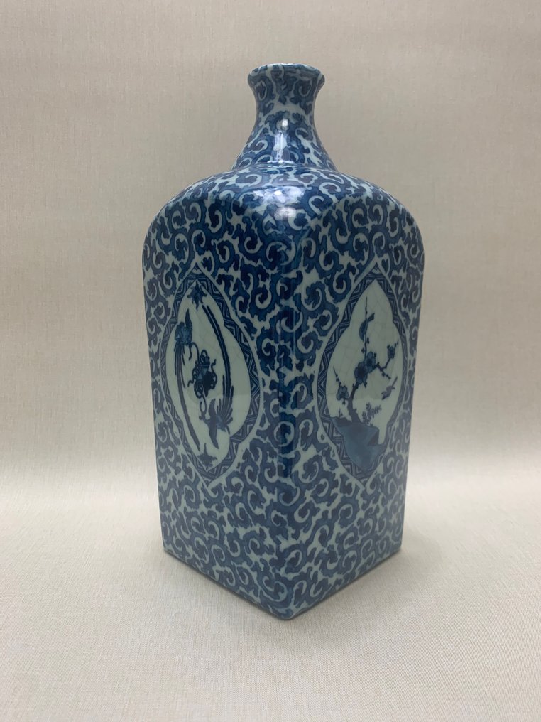 Βάζο - Κεραμικό - Ιαπωνία - Κλασικό μπλε και λευκό (χωρίς τιμή ασφαλείας) #1.0