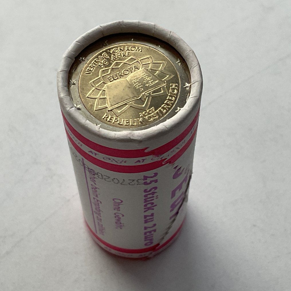 Oostenrijk. 2 Euro 2007 "Verdrag van Rome" (25 stuks) in zichtrol  (Zonder minimumprijs) #2.1