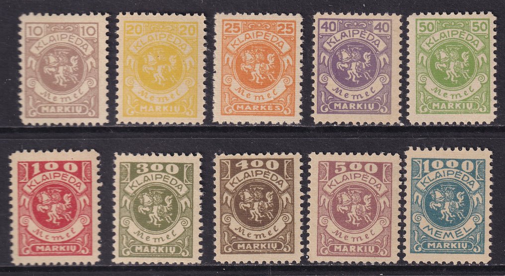 Memel 1923 - Vapenskjoldrytteren. - Michel: 141/150 #1.0