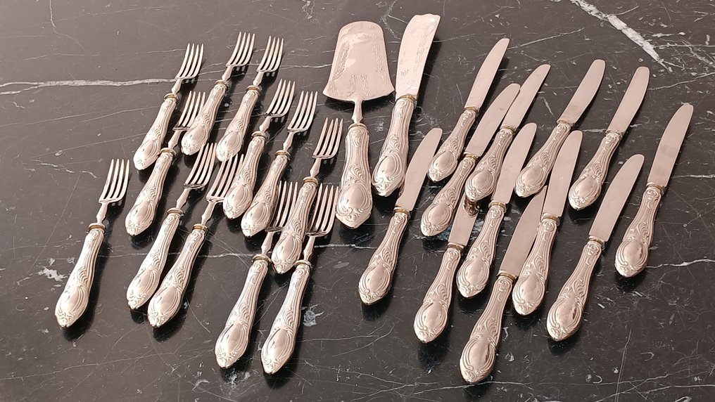 Solingen - Dessert service (26) - Silverplated #1.0