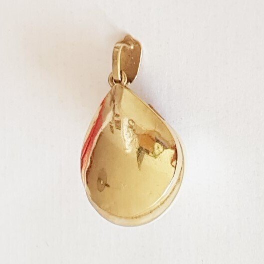 吊坠 - 18K包金 黄金 珍珠 #1.0