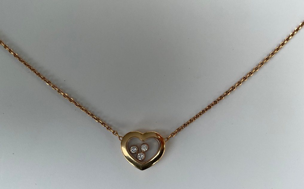 Chopard - Στολίδι στήθους - Happy Diamonds - 18 καράτια Ροζ χρυσό -  0.12ct. tw. #1.0