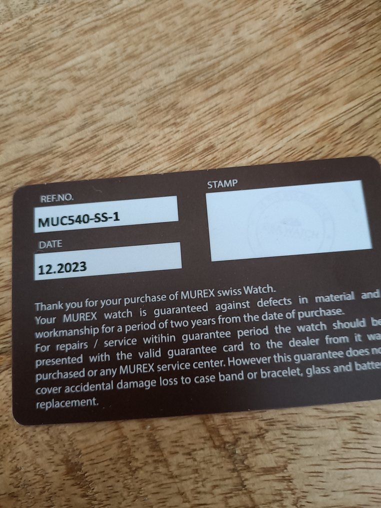 Murex - MUC540 - Nincs minimálár - MUC540-SS-1 - Férfi - 2023 #3.2