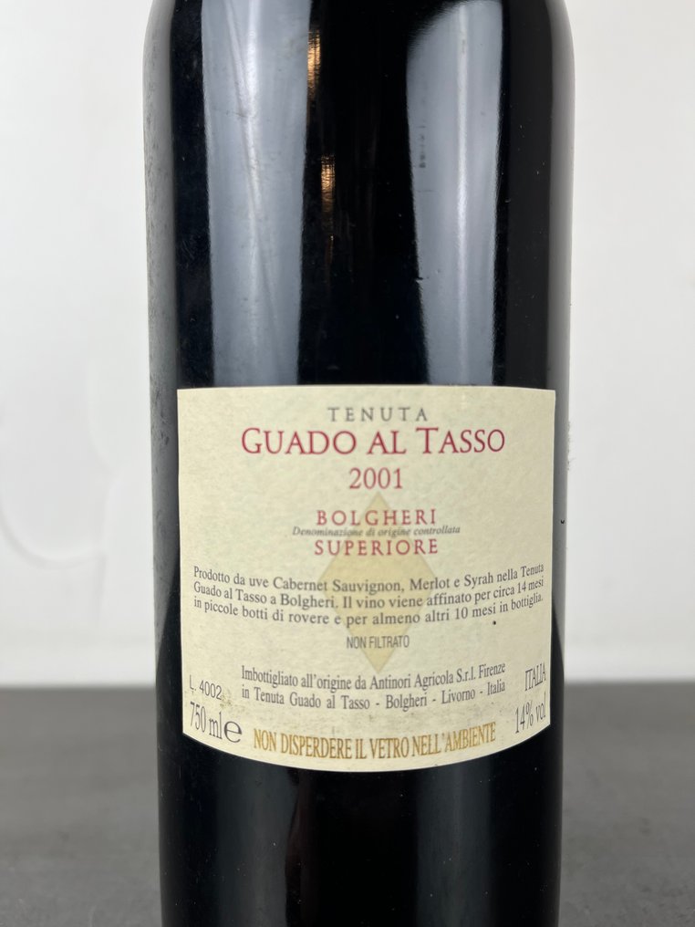 2001 Guado al Tasso - Bolgheri Superiore - 1 Bottle (0.75L) #3.2