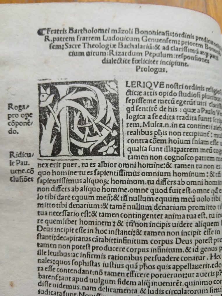 Bartolomeo Manzoli - Dubia super logica[m] Pauli Veneti iuxta viam realium philosophorum présertim S. Thome extricata & - 1523 #4.3