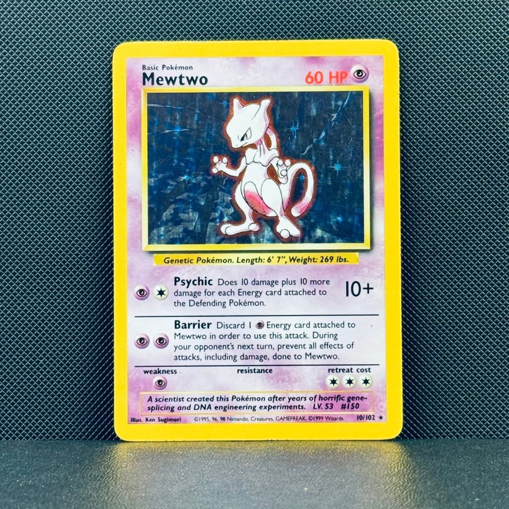 Pokémon Card - Mewtwo holo 10 - Pokémon #1.0
