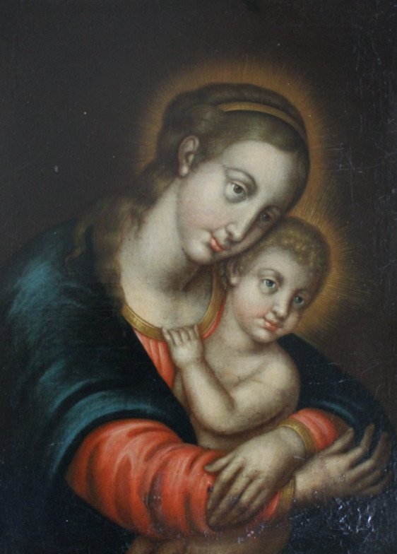 Europäische Schule (XVII-XVIII) - Madonna mit Kind #1.0