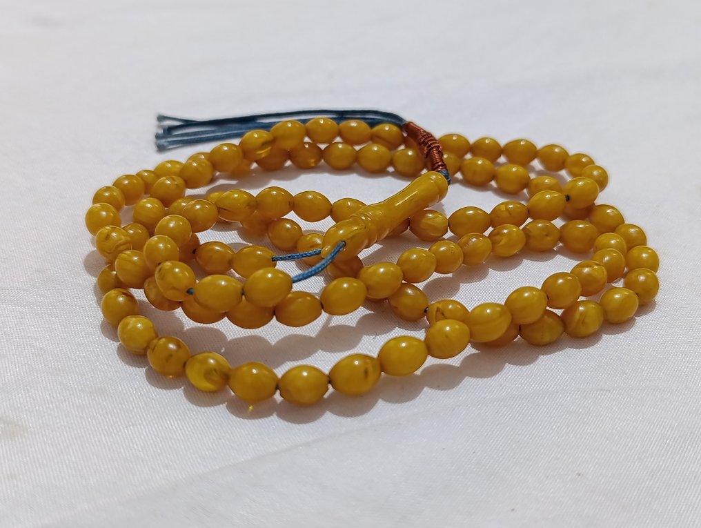  Ροζάριο - Κεχριμπάρι - 1970-1980 - Σπάνια Κομποσκοίνια Προσευχής  #1.0