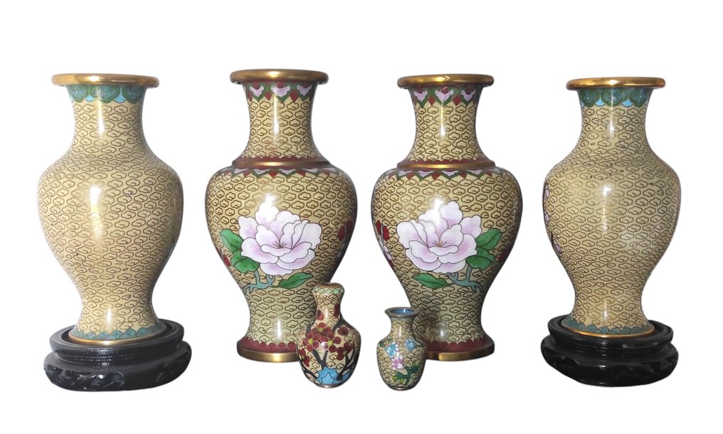 Collection d'articles de marque - 6 objets du monde du cloisonné #1.0