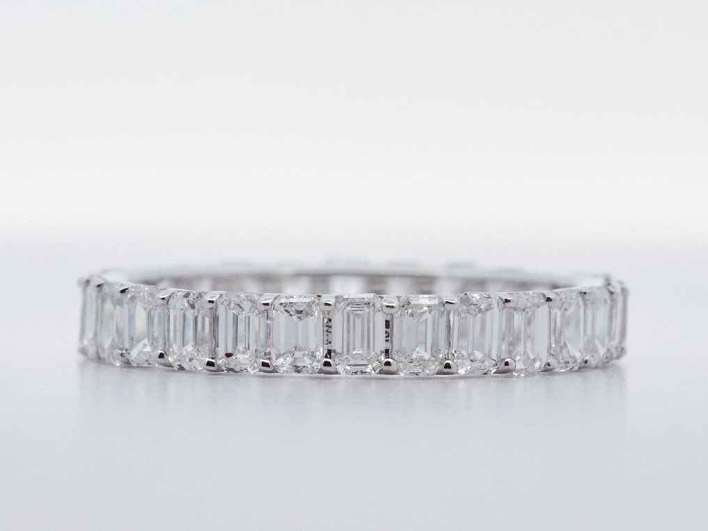 χωρίς τιμή ασφαλείας - Δαχτυλίδι - 14 καράτια Λευκός χρυσός -  2.63ct. tw. Διαμάντι (Εργαστηριακής καλλιέργειας) #1.0