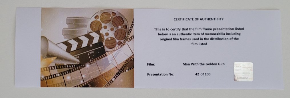 James Bond 007: The Man with the Golden Gun - Framed Film Cell Display with COA #2.1
