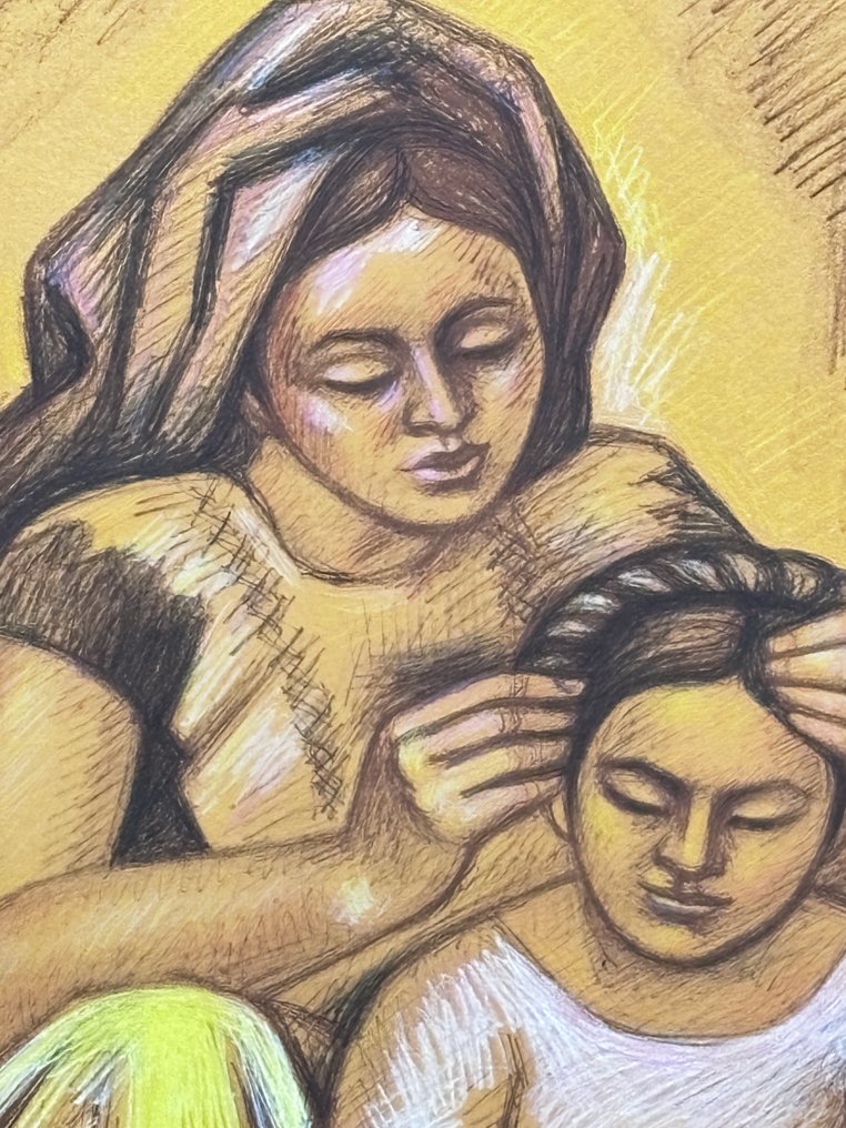Raul Anguiano (1915-2006) - Madre con su hija #2.1