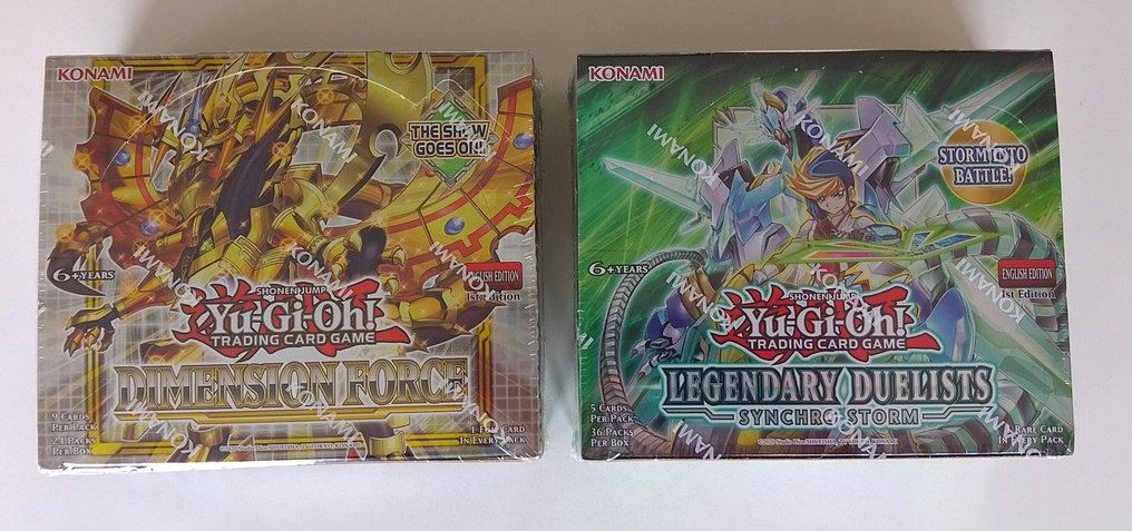 Konami - 2 Booster box - Yu-Gi-Oh! - Dimension force & Legendary duelists Synchro storm booster box #1.0