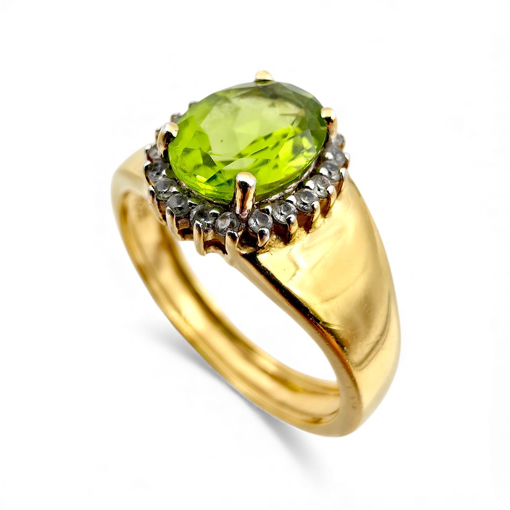Senza prezzo di riserva - Harry Ivens - Anello Argento - Peridot (Certificato) #2.1