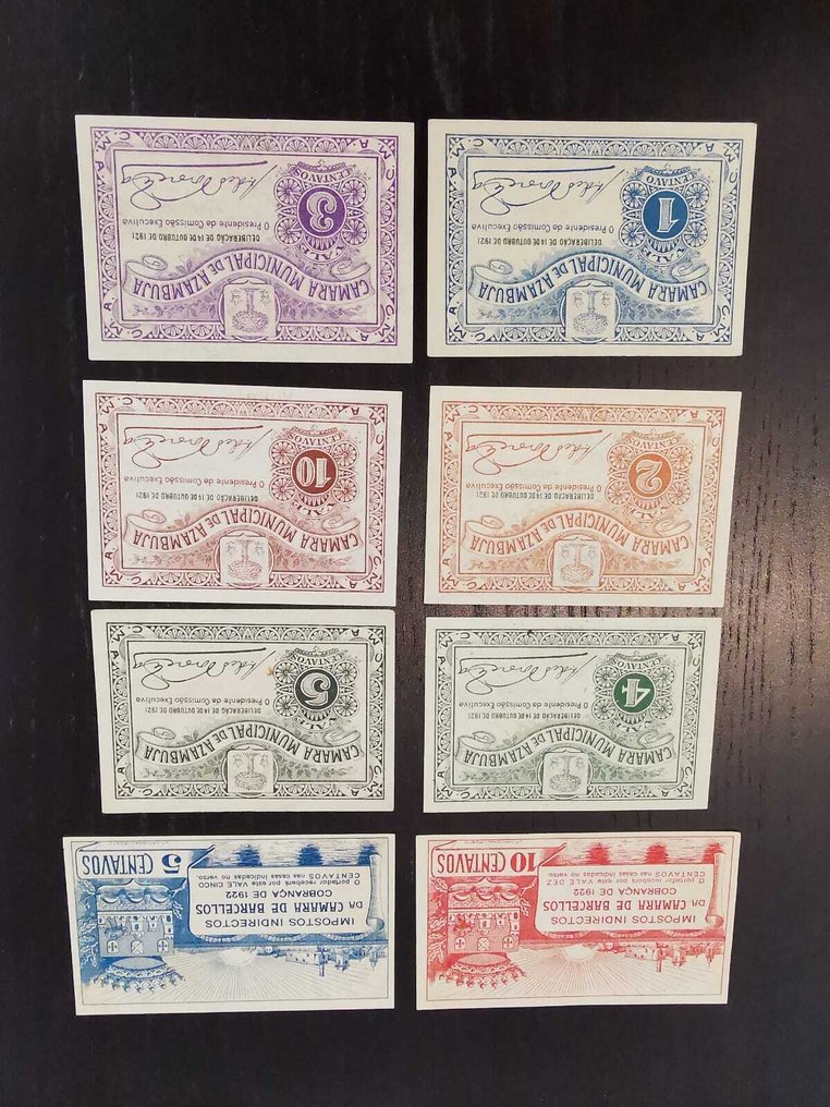 Portugal. - 8 Banknotes - Various Dates (Zonder minimumprijs) #1.0