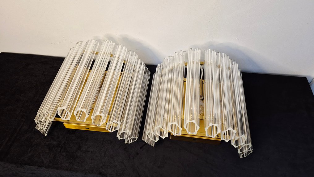 Aplique (2) - Cristal de Murano - Lámparas de pared estilo Trilobi #4.3