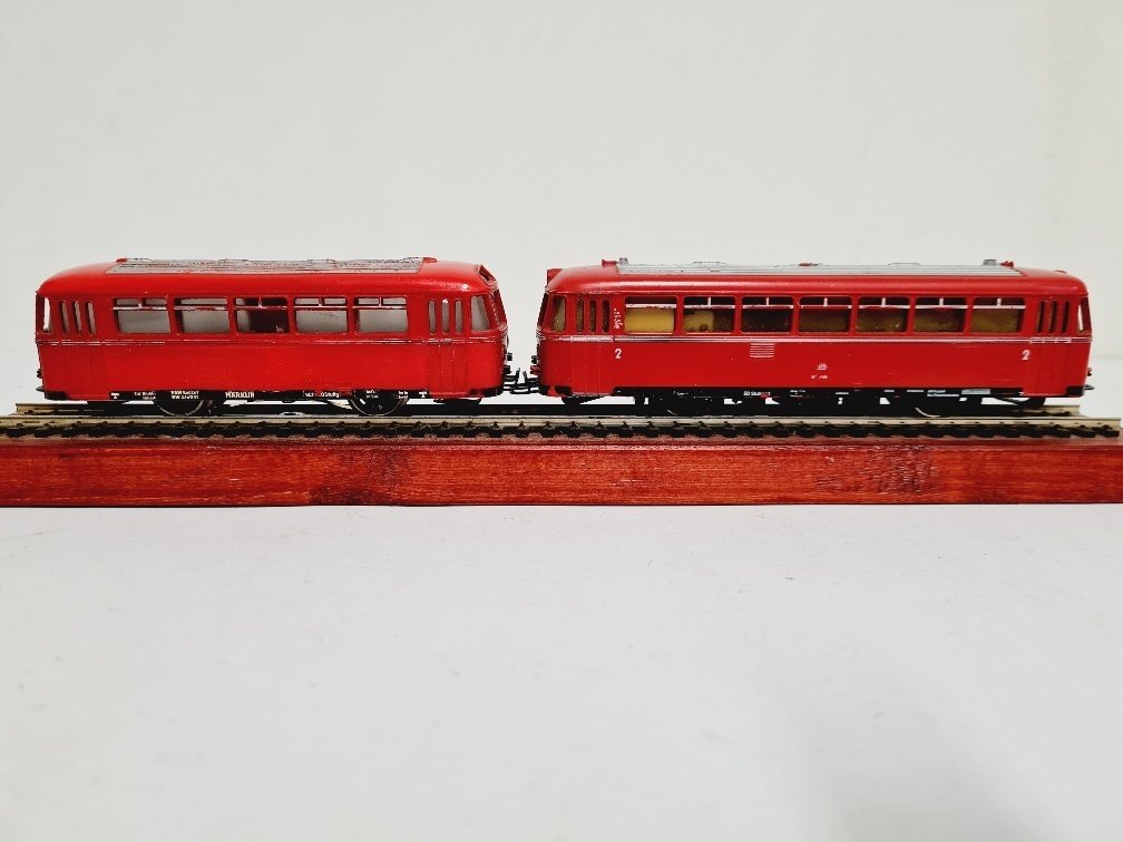 Märklin H0 - 3016-4016 - Rame automotrice (2) - Railbus avec voiture d'accompagnement. - DB #4.3