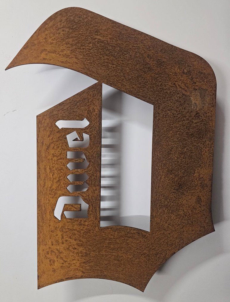 Διαφημιστικός πίνακας από Corten ατσάλι - Πινακίδα - Cortenstaal #1.0