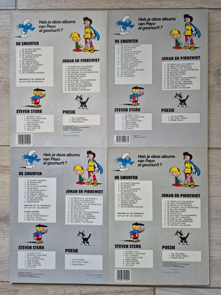 Steven Sterk 1 t/m 12 - opeenvolgende reeks SC - 12 Album - Ensipainos / uusintapainos #2.1