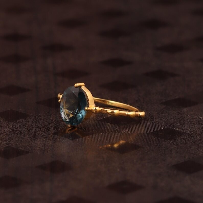 沒有保留價 - 訂婚戒指 銀 - 2.00ct. tw. 黃玉 - 复古黄玉戒指 #4.3