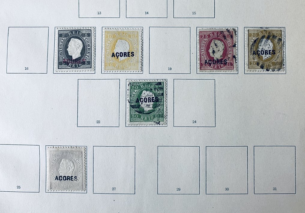 葡萄牙  - 亚速尔群岛收藏在旧相册页上 #1.0