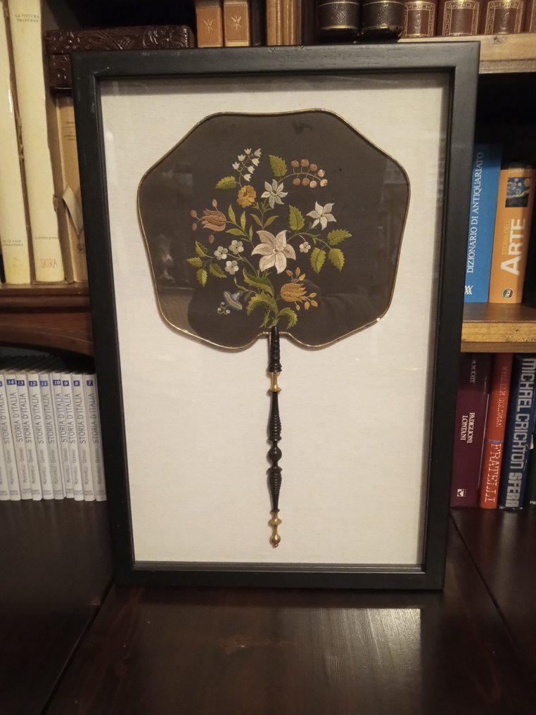 Ventaglio - Seta, Cotone, Legno - Paravento vittoriano #1.0