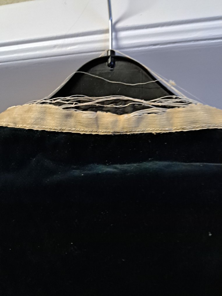 Chape en zijdevelours - Zijde - 1850-1900 - Over zwarte kap #3.2