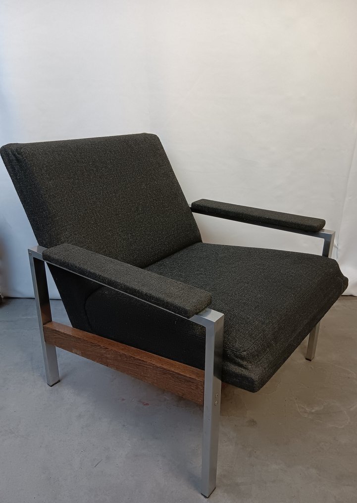 Van der Sluis Stalen - Gijs van der Sluis - 扶手椅 - 鉻, 巴西黑黃檀 - 复古扶手椅 #1.0