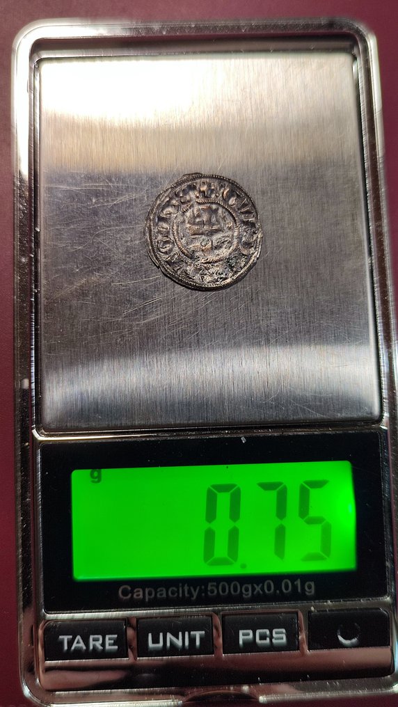 Keresztes államok, Athén hercegség. Guy de La Roche (1294-1308). Denier Tournois Crusaders (Nincs minimálár) #4.3