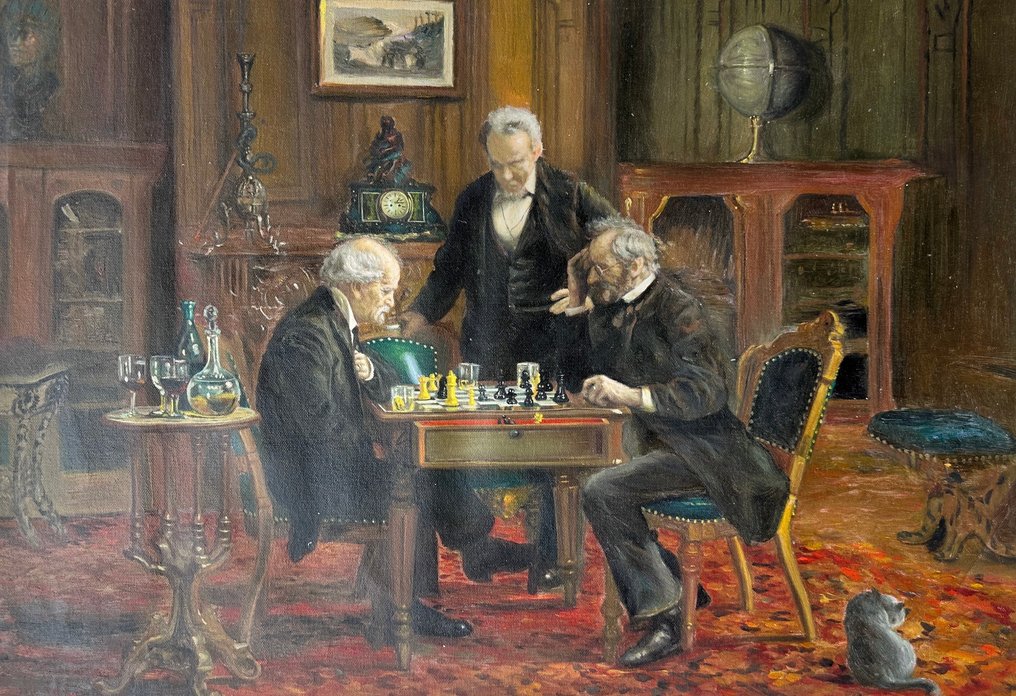 After Thomas Eakins - The Chess Players #1.0