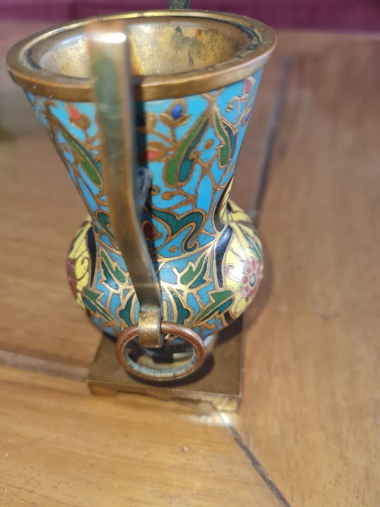 Ferdinand Barbedienne - Βάζο με διπλά χερούλια - Gilt bronze, εμαού κλωσιόν - 19ος αιώνας #3.2