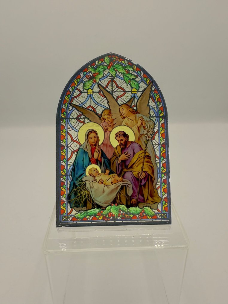 Χριστουγεννιάτικο στάβλος, σε στυλ βιτρό - Πλαστικό - 2010-2020 #1.0